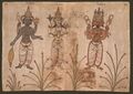 16th century Indo-Portuguese illustration of the main deities of Hinduism at the Códice Casanatense.