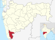 चित्र:Kolhapur in Maharashtra (India).svg