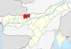 Location in Assam