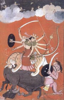 चित्र:Durga Mahisasuramardini.JPG